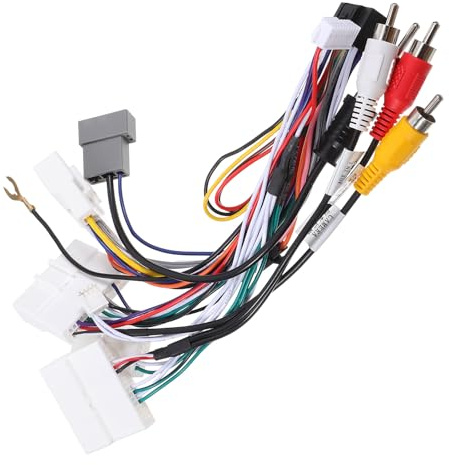 BESPORTBLE Cablaggio Autoradio per Impianto Stereo Auto Alimentazione Stabile Compatibile Schermi Grandi Design Plug-And-Play per Installazione Rapida e Utilizzo in Sistemi di Navigazione
