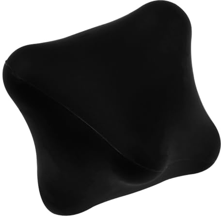Gogogmee Palla Massaggiante in Silicone Nero per Fitness e Yoga Rilassamento Muscolare Profondo e Stimolazione Muscolare, per Studenti ed Esercizi a Casa