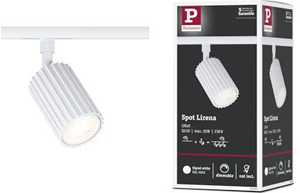 Paulmann URail Schienenspot Lirena GU10 max. 10W 230V Signalweiß 93149