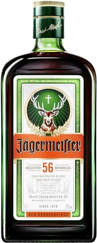 Jägermeister 70cl - Liquore a base di 56 Botaniche, invecchiato in botte. Da servire ghiacciato. 35% Vol