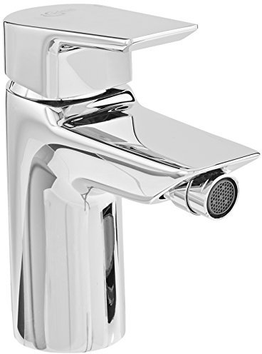 Ideal Standard A6579AA TESI Bidetarmatur mit Ablaufgarnitur silber