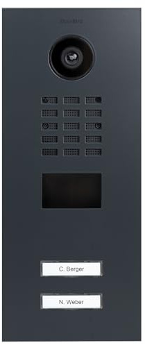 Portier vidéo IP Multi-utilisateurs 2 sonnettes - Doorbird D2102V Anthracite