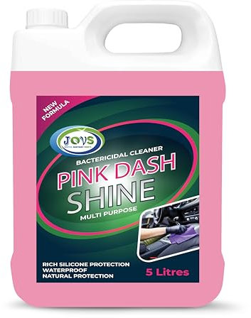 JOVS Pink Dashboard Shine 5L - Cherry Fragrance | Ultimate Cleaner And Shine for Car Dashboards | Interior & Plastic Restorer | Professional Grade with Refreshing Scent