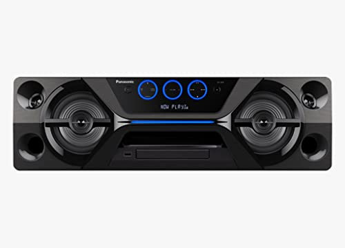 Panasonic SOUND SC-UA3GS-K - Altavoces estéreo de audio mini y micro Hi-Fi, 2200 W compatible con Bluetooth, USB, C D, AUX, DJ con 2 micrófonos