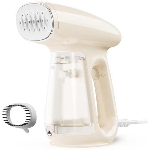 Bear Steamer for Clothes, Handheld Clothes Steamer,1300W Strong Power Garment Steamer with 230ml Tank,Fast Heat-up, Auto-Off, Steam Iron Fabric Wrinkle Remover with Brush for Home and Travel