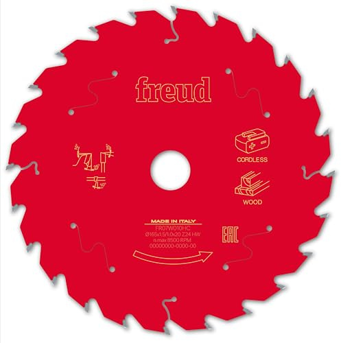 Blade for FREUD Portable Cordless Circular Saw – Ø165 1.45/1 AL20 Z24 BA 25° – F03FS10052 -FR07W010HC