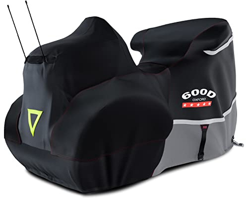 Rosefray Motorradabdeckung, Seiten- und Oberbox, strapazierfähig, 600D, wasserdicht, für Touring-Modelle, Harley Davidson Ultra Limited, Road Glide Ltd, Gold Wing, Road Master, Innen und Außen, Grau