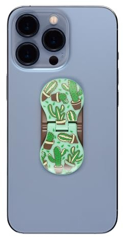 Soporte y Agarre para Teléfono Móvil ZipGrips | Soporte Universal para Dedo de Teléfono Celular | Soporte Expansible Ultrafino | Compatible con Carga Inalámbrica