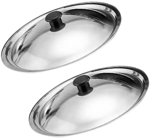 ABOOFAN 11.6 Inch Stainless Steel Pot Lid Replacement with Bakelite Handle Universal Pan Cover for Frying Pan Stockpot and Multipurpose Cooking
