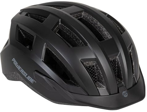 Powerslide Helm Fitness Classic Black, für Herren und Damen, Inline Skates, Fahrrad, Scooter in schwarz