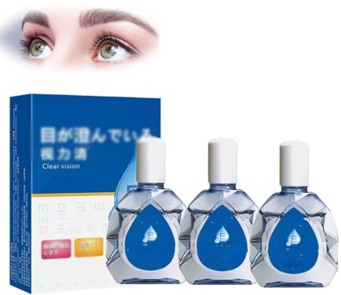 Augentropfen gegen Ermüdung, japanische Augentropfen, Augenpflege-Aufhellungslösung, Augenpflegeflüssigkeit, Anti-Ermüdung, klare Sicht, Augentropfen, klares Sehvermögen, lindert Ermüdung der Augen (3