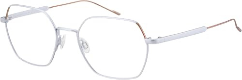 AD LIB Brille mit Sehstärke für Damen optional mit Sonnenbrillentönung oder Blaulichtfilter, Sechseckig, gefertigt aus Titan, Modell: AB3602-52-LG (inklusive Brillenetui) | Gefertigt aus Titan, Light Gray, optional mit Sonnenbrillentönung oder Blaulichtfilter, inklusive Brillenetui