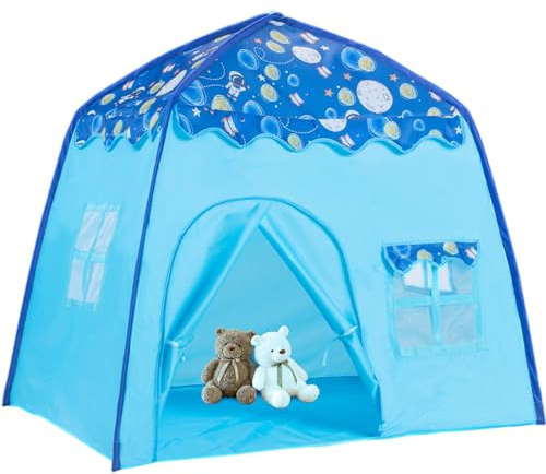 Pop Up Tents for kids, Playhouse for kids outdoor & indoor with Premium Fabric, Sturdy Frame, Easy 2-Step Setup, 51x39x49 inches (blue)