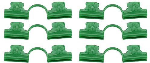 Morsetto per Serra Giardinaggio Fisso in Plastica a Doppia Testa Pellicola di Testa 50 Pezzi Accessori per Laminazione Pe per Fissaggio Testa Morsetti a Doppia Testa a Doppia