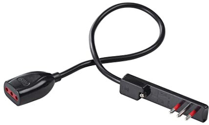 Prolunga comodino 0,5m FLAT 16A NERA