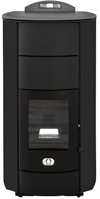 STUFE A PELLET ITALIA Manhattan 22 KW – Estufa de pellets Hydro para calefacción y agua caliente – Eficacia 89% calienta 140 m² Autonomía 22 H programable 5 velocidades y potencias – Garantía de 24