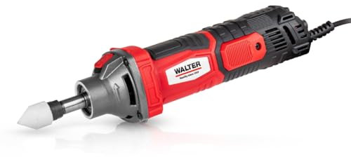 WALTER Geradschleifer 500W – leistungsstarker Elektro-Schleifer mit 30.000 U/min | Stufenlose Drehzahlregelung | 3,2 mm & 6 mm Spannzangen | Perfekt für Metall, Holz & Kunststoff | Inkl. Zubehör