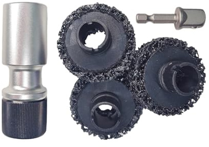 Pulitore Mozzetti Ruota,Rimozione Ruggine Cerchioni - Attrezzo Dettaglio Testa Asse Ruota per Veicoli, Garage, Moto, Auto