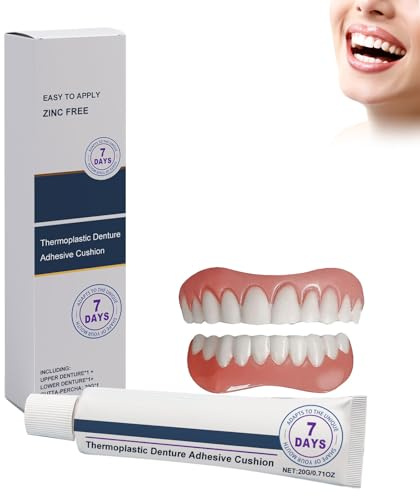 Ensemble Complet De Prothèses Dentaires, Ensemble De Prothèses Complètes Personnalisées, Doux Et Confortable, Imperméables Et Légères, Denture Pad