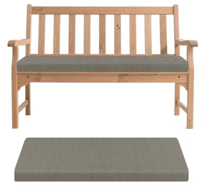 Generisch Bankauflage, Abnehmbarem Sitzkissen Banks, rutschfeste Gartenbank Auflage, Waschbar Sitzauflage Banks für Innen Outdoor Fensterbank Couch ban k Eckbank Auflagen,Dark Gray,170x45x5cm