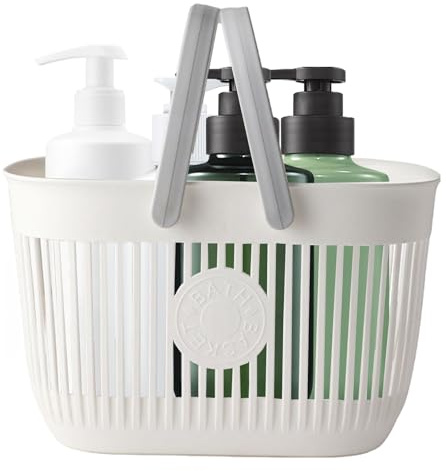 Genérico Cesta De Ducha Portátil - Contenedor Organizador Compacto, Portador De Asa | Carrito De Baño Impermeable, Almacenamiento De Múltiples Estantes, Soporte Con, Caja De Ducha Para Champú, Gel De