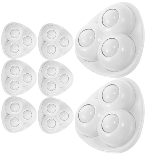 Alipis 8pcs Adhesive Swivel Caster Wheels Rotation Sticky Pulley Small Silent Rollers for Storage Boxes Furniture Trash Cans Moving Convenience