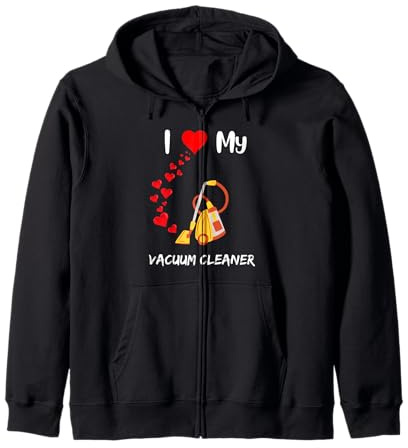 Vacuum cleaning lover traditional vacuum cleaner with cords Zip Hoodie