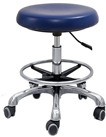 Dentalhocker, 360° drehbar, verstellbarer Sattelhocker aus PU-Leder, höhenverstellbar, medizinischer Hocker für Zahnarzt und Salon