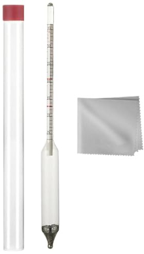 Hidrometro de densidad de , medidor de azúcar profesional, medidor de de doble escala | Medidor de precisión para cocina, apicultura, confitería, laboratorio, aficionado, despensa, comida