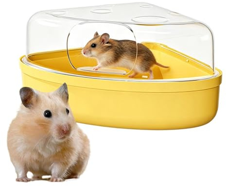 Kleintier Sandbad – Stabiles Grabgehäuse Staubfrei, Hygienische Buddelbox Kunststoff, Badestelle Nagerequipment Buddelbereich | Artgerechte Tierpflege für Spielen Schlafen Futtersuche
