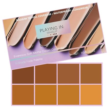 Color Corrector Palette Mit 8 Farben, Concealer Für Augenringe & Hautunreinheiten, Vollständige Abdeckung, Wasserfest, Mattierend, Für Reife & Empfindliche Haut, Inkl. Pinsel