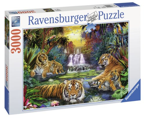 Ravensburger 17057 - Tiger am Wasserloch - 3000 Teile Puzzle