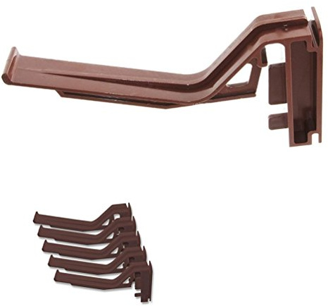 5 x Brown Eurocell CRS-8207 Conservatory Gutter Brackets for Eurocell Marshall Tufflex Overhead Hidden Clip