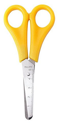 Wedo Bastelschere, rund, 13.5 cm (Gelb)
