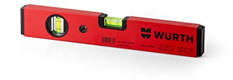 Würth 30 cm professionell vattenvåg aluminium, svängbar rektangel profil med släta sidor, noggrannhet 0,5 mm/m