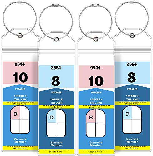 GreatShield Soporte de Etiquetas de Equipaje para Crucero - 4 Pack