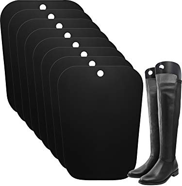 Bememo 8 paquetes de forma de bota insertos de soporte alto para hombre y mujer, Negro, medium