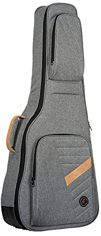 Ortega Guitars Deluxe Dreadnought-Gitarre-Tasche - Baumwolle Grau | für Dreadnought-Akustikgitarren, Höhe 106cm Breite 43cm, mit Schultergurten, OGBDN-DLX-GY