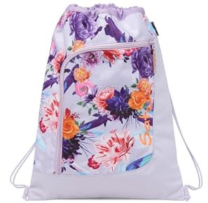 Satch Sportbeutel Turnbeutel für Mädchen und Jungen mit Reißverschlussfach, 12 Liter, Rucksack fixierbar