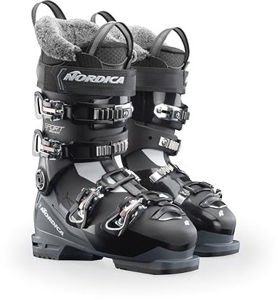 Nordica Damen Sportmachine 3 75 W Skischuhe, Schwarz/Anthrazit/Pink, 26