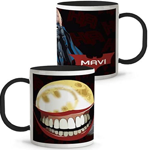 LolaPix Marvel Taza. Personalizada con Foto y Nombre. Tazas Infantiles plástico. 330 ml. Tazas Originales. Vasos Niños. Regalos Originales. BAT MAN