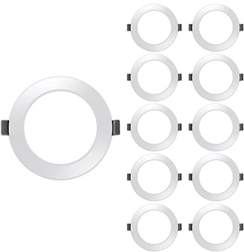 HYBEC CLAR - Faretti LED da Incasso 7W 6500K per Cartongesso, Plafoncini a LED per Soffitto, Illuminazione da Incasso Moderna, Montaggio Facile (Pack 10)
