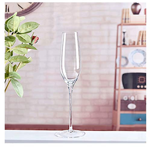 WAOCEO Coupes de Champagne Grands Verres à Champagne - 6 pièces - Verrerie élégante, Parfaite for Les Mariages, Les Essentiels de fête, Les Cadeaux de vin. Flûtes à Champagne