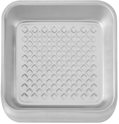 MasterClass Recycled Aluminum Square Cake Tin, Cake Pan for Baking, Brownie Tin, 23cm | Superior Heat Distribution & Warp Resistant, Silver