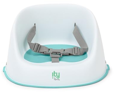 Ingenuity: ity by Ingenuity, My Spot Easy-Clean Baby Booster Ftterungsstuhl, 3-Punkt-Gurt, waschbare abnehmbare Gurte - Aquamarin
