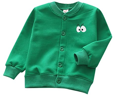 IQYU Neugeborenes Baby Mädchen Winter Warm Strick Baumwolle Langarm Kleidung Mantel Jacke Strickjacke 2 Jahr (Z-jsjmA-Green, 2-3 Years)