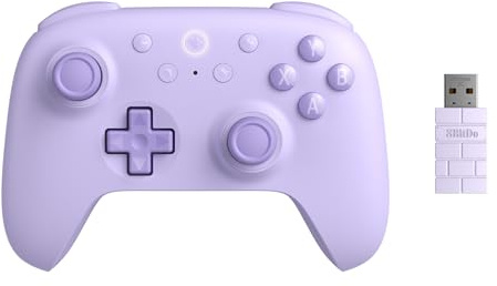 8BitDo Ultimate 2C Wireless Controller for Windows PC and Android, with 1000 Hz Polling Rate, Hall Effect Joysticks and Triggers, and Remappable L4/R4 Bumpers (Purple)