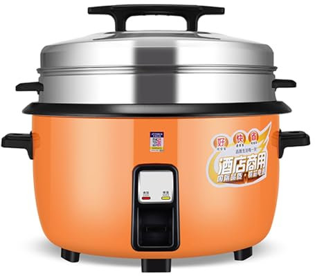 Olla arrocera comercial con vaporera (8L-45L) Olla arrocera antigua de gran capacidad for 8-60 personas, usada en EE. UU. y UE(36L)