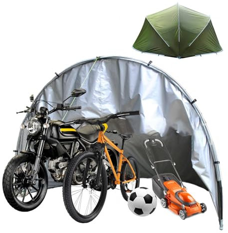 YSMSMZJK Zeltgarage Halbkugelförmig Motorrad Zelt für Terrassenmöbel,Fahrrad,Motorrad Fahrradschutzhülle Motorrad Zelt