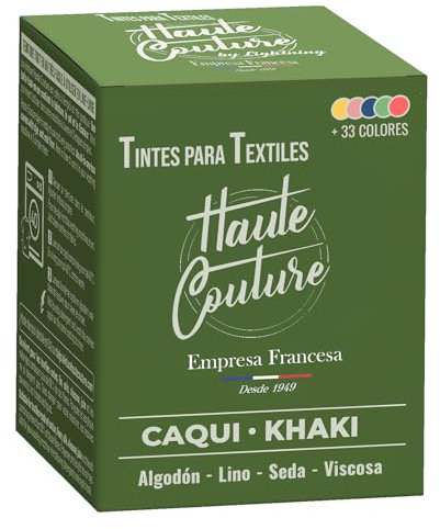Teinture Textile Kaki - 350g Tout-en-un - Prêt à l'emploi pour Vêtements et Tissus HAUTE COUTURE